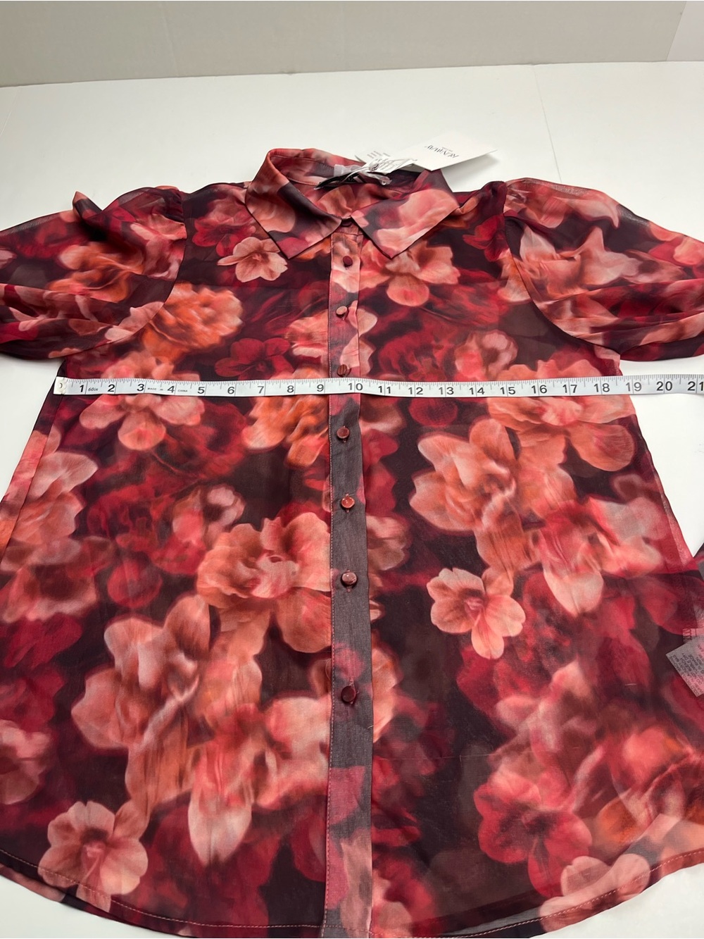 Runaway the Label Fleetwood Blouse Josephine Print Floral Women Small NEW *FLAWS - Picture 7 of 14